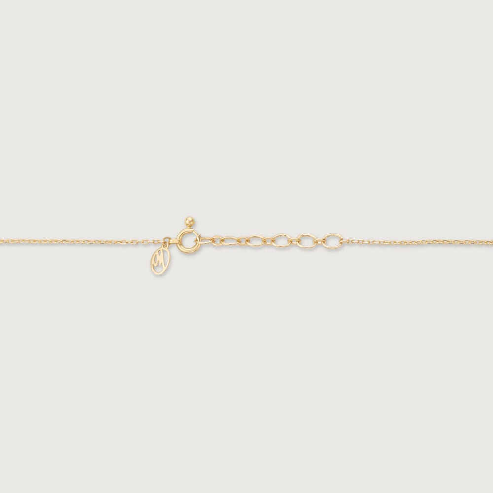 Honeycomb Harmony Diamond Necklace in 14K Yellow and White Gold, 0.114 ct