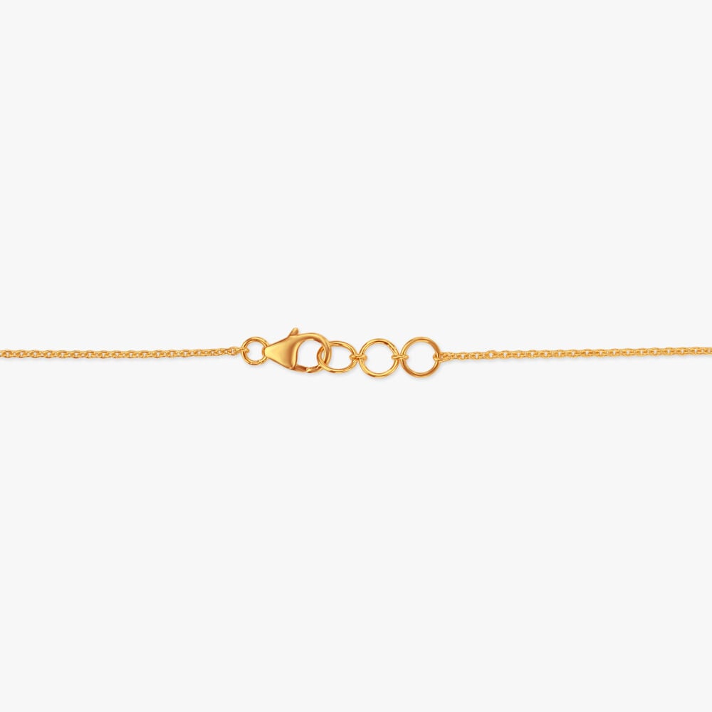Scarlet Bloom Diamond Mangalsutra in 18K Yellow Gold, 0.14 ct