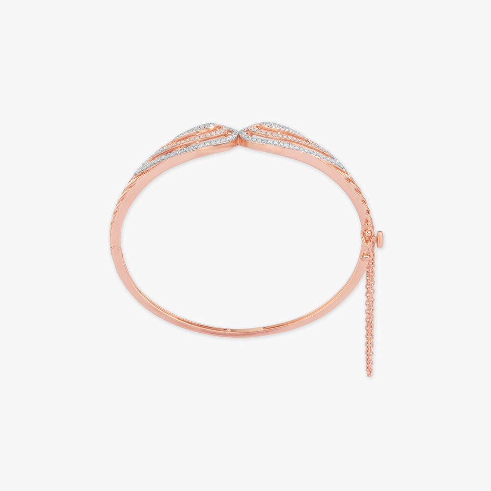Luminous Drop Diamond Bangle in 14K Rose Gold, 0.87 ct