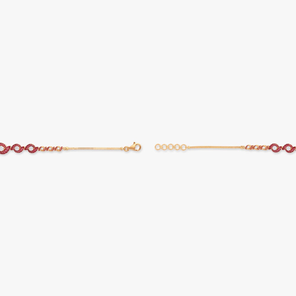 Flutter Rhythm Diamond Bracelet in 14K Yellow Gold, 0.145 ct