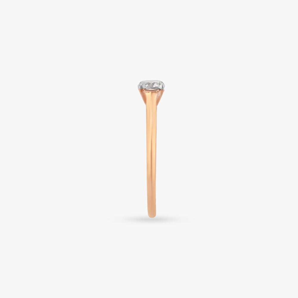 Forever Brilliance Solitaire Ring in 18K Rose Gold, 0.46 ct