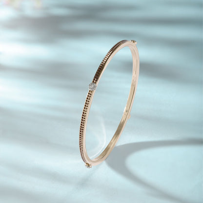 Twinkle Charm Diamond Bangle in 14K Yellow Gold, 0.215 ct
