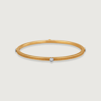 Twinkle Charm Diamond Bangle in 14K Yellow Gold, 0.215 ct
