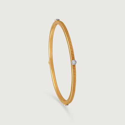Twinkle Charm Diamond Bangle in 14K Yellow Gold, 0.215 ct