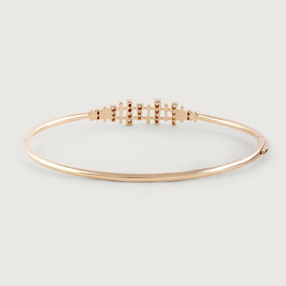 Luminous Connect Gold & Diamond Bangle in 14K Yellow and White Gold, 0.252 ct