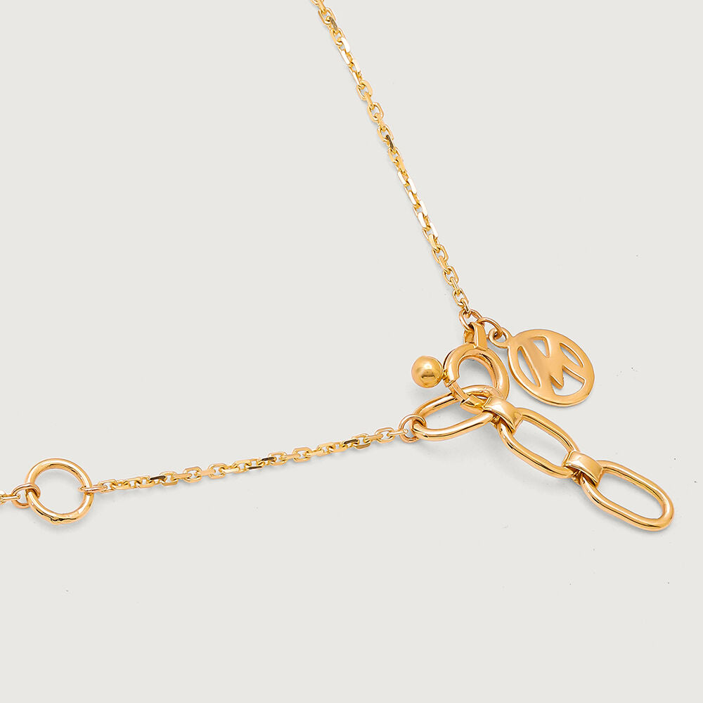 Glowing Eternity 14 Kt Gold and Diamond Mangalsutra in 14K Yellow Gold, 0.282 ct