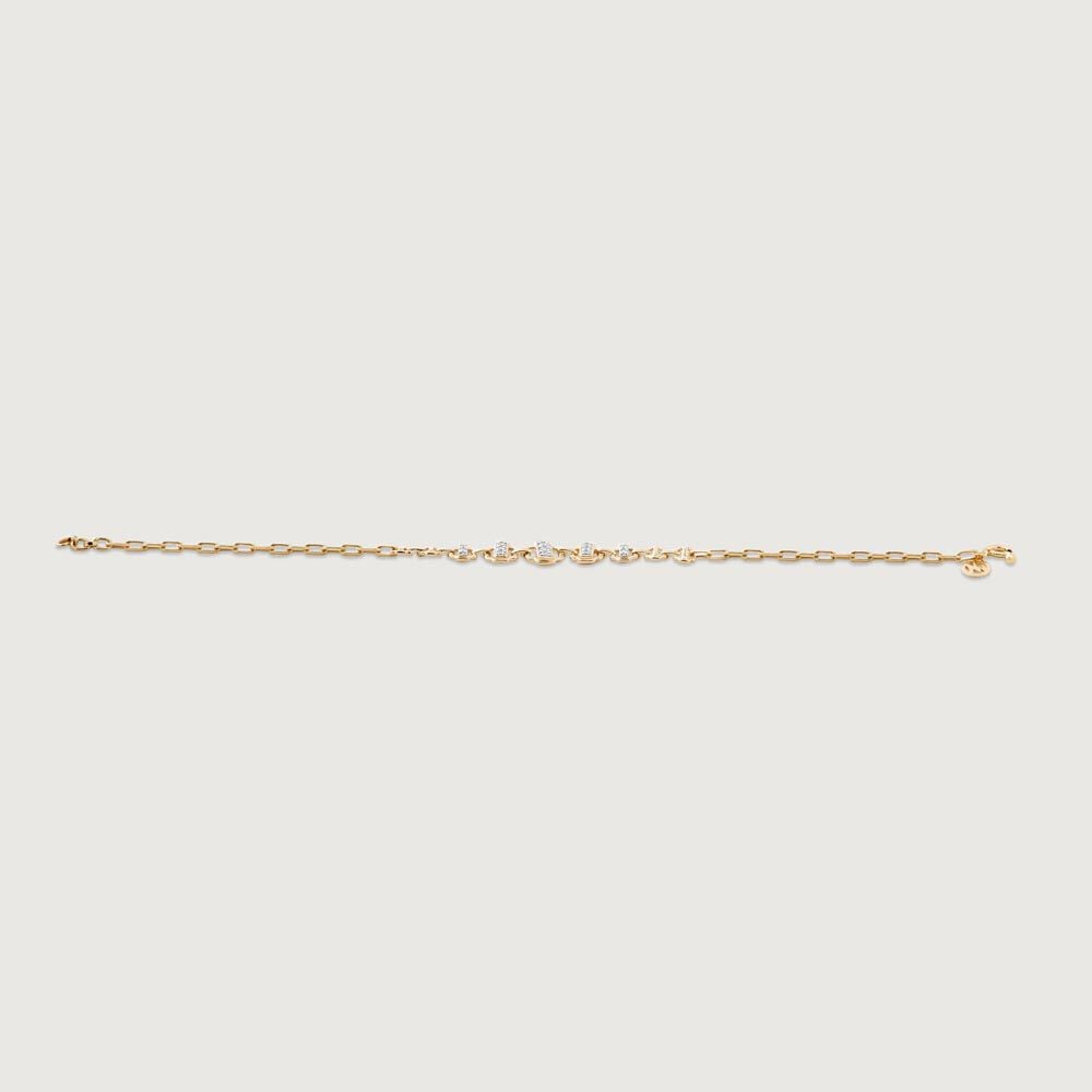 Urban Gleam Diamond Bracelet in 14K Yellow Gold, 0.156 ct
