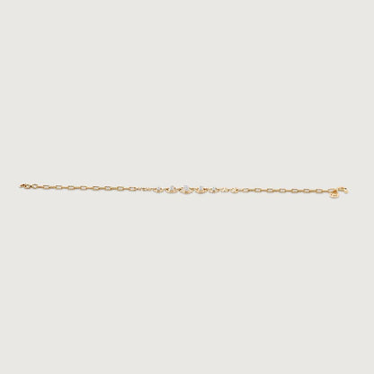 Urban Gleam Diamond Bracelet in 14K Yellow Gold, 0.156 ct
