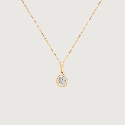 Drip Pop Diamond Pendant in 14K Yellow Gold, 0.063 ct