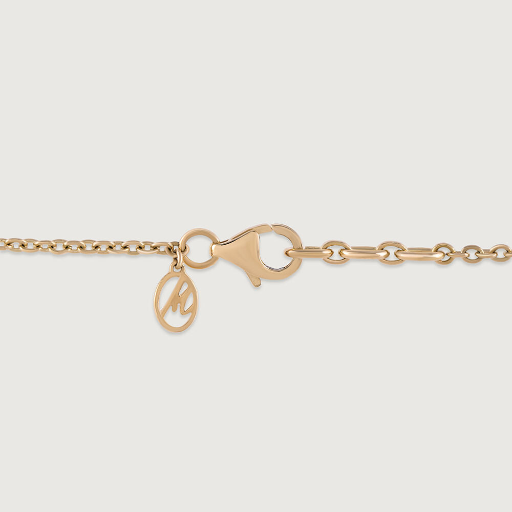 Floral Cascade Gold and Diamond Mangalsutra in 18K Yellow Gold, 0.52 ct