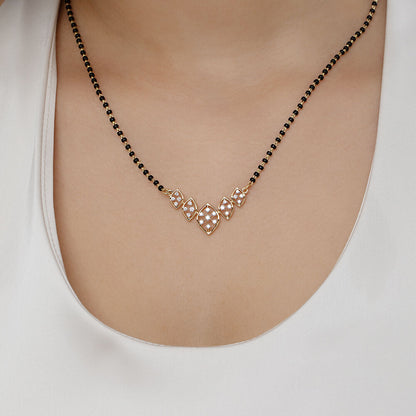 Enchanted Essence Gold and Diamond Mangalsutra in 18K Yellow Gold, 0.301 ct