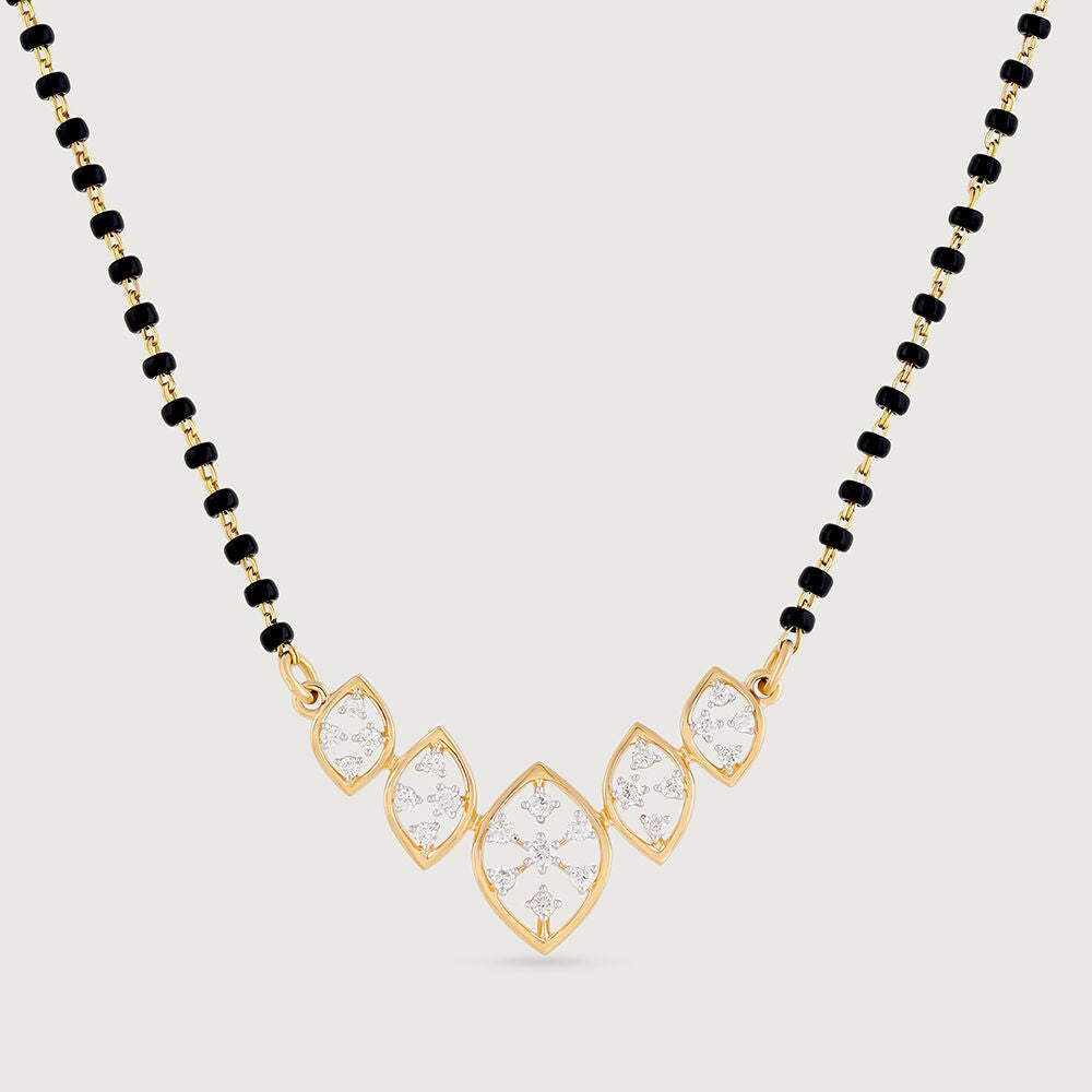 Enchanted Essence Gold and Diamond Mangalsutra in 18K Yellow Gold, 0.301 ct