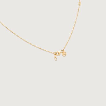 Twirling Grace Diamond Necklace in 14K Yellow Gold, 0.226 ct