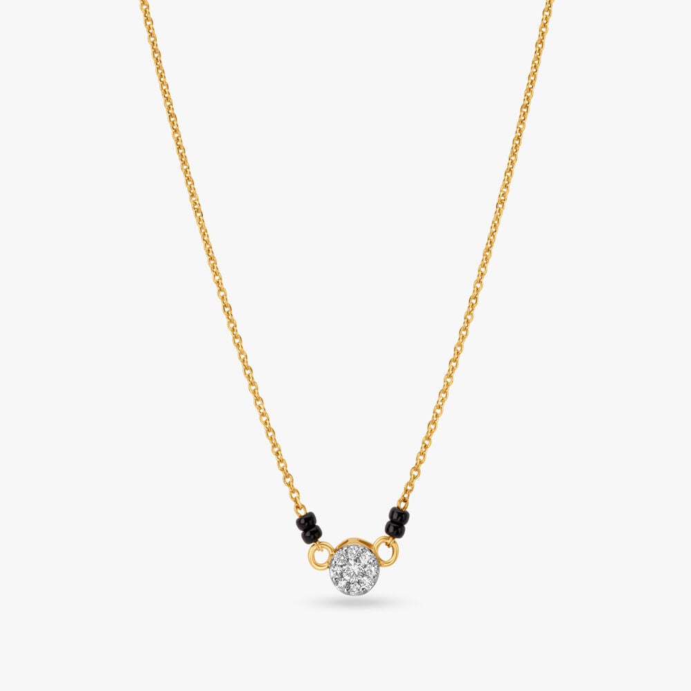 Sparkling Simplicity Diamond Mangalsutra in 18K Yellow Gold, 0.149 ct