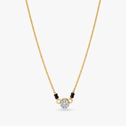 Sparkling Simplicity Diamond Mangalsutra in 18K Yellow Gold, 0.149 ct