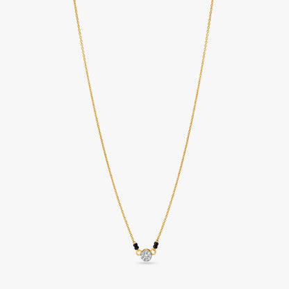 Sparkling Simplicity Diamond Mangalsutra in 18K Yellow Gold, 0.149 ct