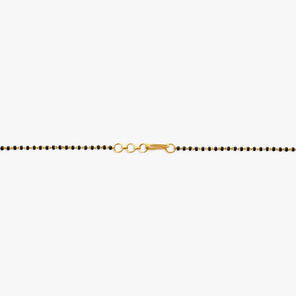 Stylish Floral Mangalsutra in 18K Yellow and Rose Gold, 0.238 ct