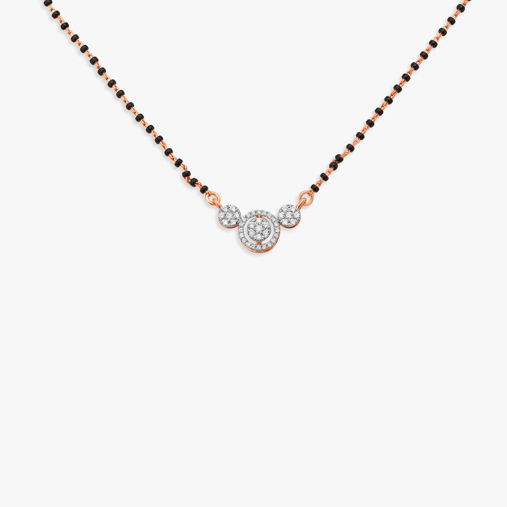 Burst of Love Diamond Mangalsutra in 18K Rose Gold, 0.237 ct