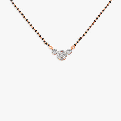 Burst of Love Diamond Mangalsutra in 18K Rose Gold, 0.237 ct