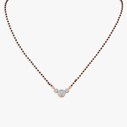 Burst of Love Diamond Mangalsutra in 18K Rose Gold, 0.237 ct