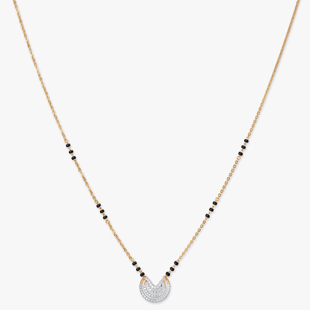 Eternal Arc Diamond Mangalsutra in 18K Yellow Gold, 0.26 ct
