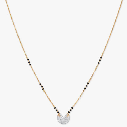 Eternal Arc Diamond Mangalsutra in 18K Yellow Gold, 0.26 ct