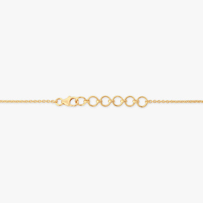 Blushing Twist Diamond Necklace in 18K Yellow Gold, 0.195 ct