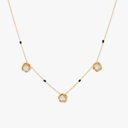 Trinity Spark Diamond Mangalsutra in 18K Yellow Gold, 0.365 ct