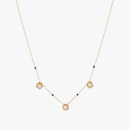 Trinity Spark Diamond Mangalsutra in 18K Yellow Gold, 0.365 ct