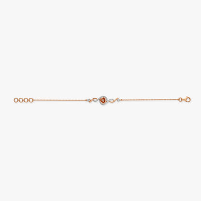 Spiralling Glow Diamond Bracelet in 18K Rose Gold, 0.211 ct