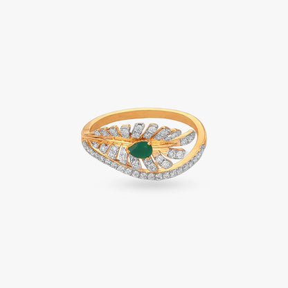 Brilliance Burst Diamond Ring in 18K Yellow Gold, 0.315 ct