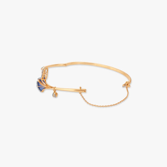 Aerial Rhythm Diamond Bangle in 18K Yellow Gold, 0.171 ct