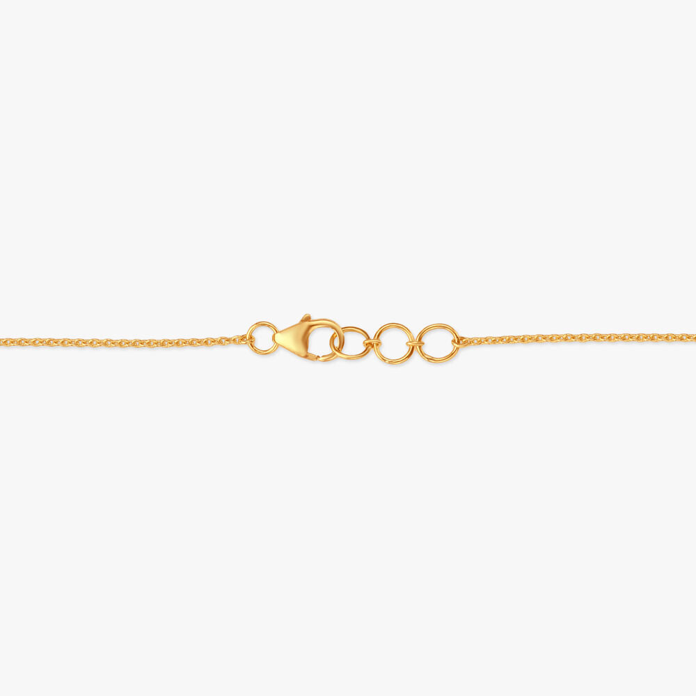 Petal Symphony Diamond Mangalsutra in 18K Yellow Gold, 0.16 ct