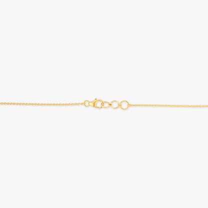 Sunray Enamel Diamond Mangalsutra in 18K Yellow Gold, 0.19 ct