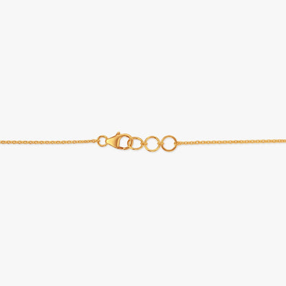 Scarlet Bloom Diamond Mangalsutra in 18K Yellow Gold, 0.14 ct