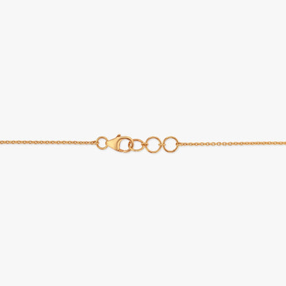 Scarlet Lotus Diamond Mangalsutra in 18K Yellow Gold, 0.09 ct