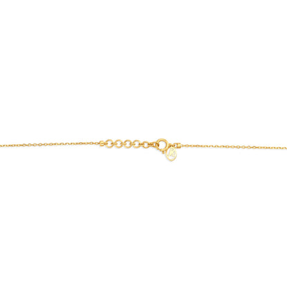 14kt Yellow Gold Stylish Diamond Necklace in 14K Yellow Gold, 0.14 ct