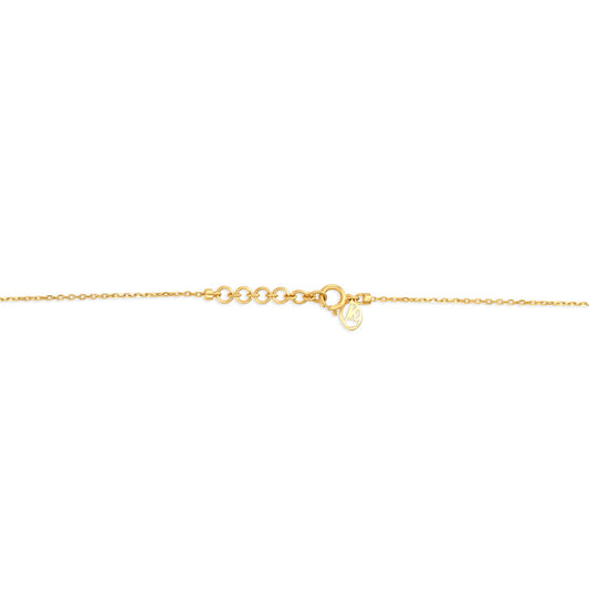 14kt Yellow Gold Stylish Diamond Necklace in 14K Yellow Gold, 0.14 ct
