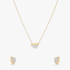 Sparkling Arc Diamond Necklace Set