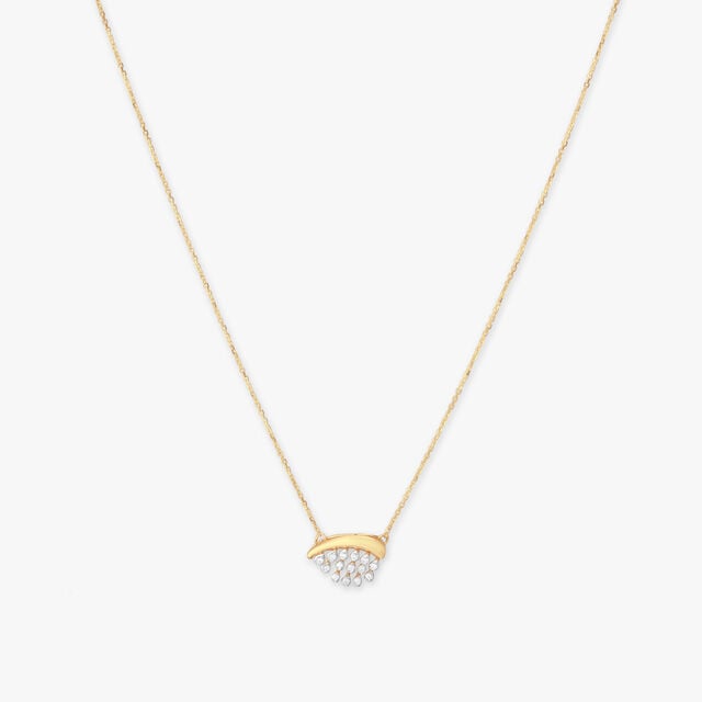 Sparkling Arc Diamond Necklace Set