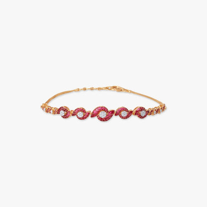 Flutter Rhythm Diamond Bracelet in 14K Yellow Gold, 0.145 ct