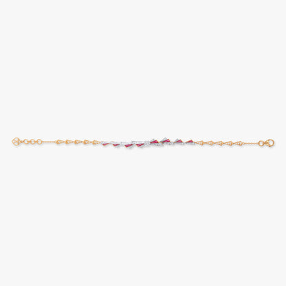 Glow Wings Diamond Bracelet in 14K Yellow Gold, 0.346 ct