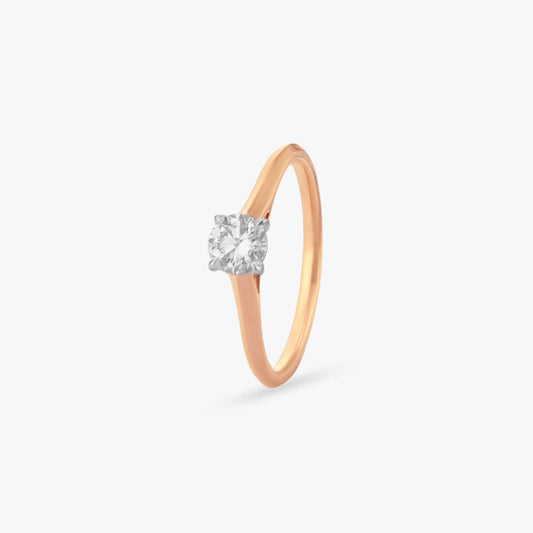 Forever Brilliance Solitaire Ring in 18K Rose Gold, 0.46 ct