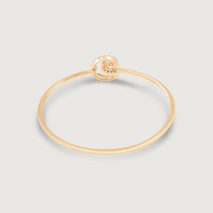 Chic Loop Diamond Bangle in 14K Yellow Gold, 0.189 ct